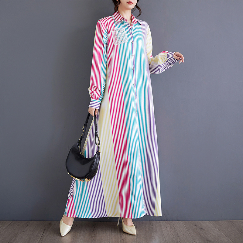 Autumn fashionable long elegant dress