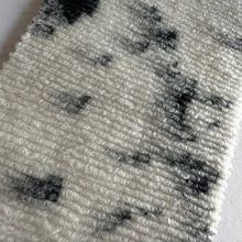 全涤针织单面色织提花横条肌理感粗纺毛绒秋冬可复合大衣外套毛绒