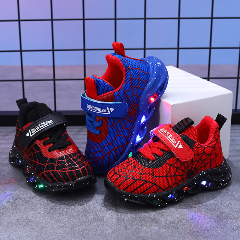 Autumn and Winter Kidsren's Shoes, Kidsren's Luminous Shoes, Led Light-Up Sports Shoes, Mesh Running Shoes for Boys and Girls, 1-6 Years Old, Flash Shoes