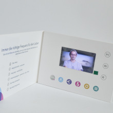 4.3寸LCD高清MP4视频播放器四色印刷电子视频节日贺卡 多媒体画册