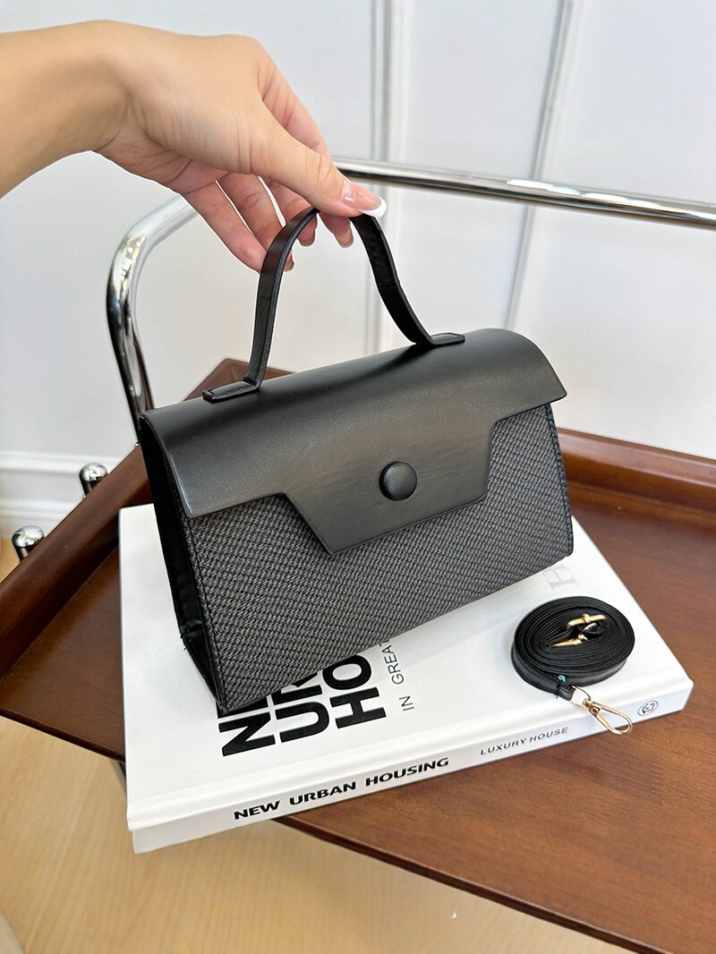 Bolso 2026 nuevo bolso cuadrado simple, bolso de hombro de mano de moda de mujer, bolso de cuero PU de alta calidad