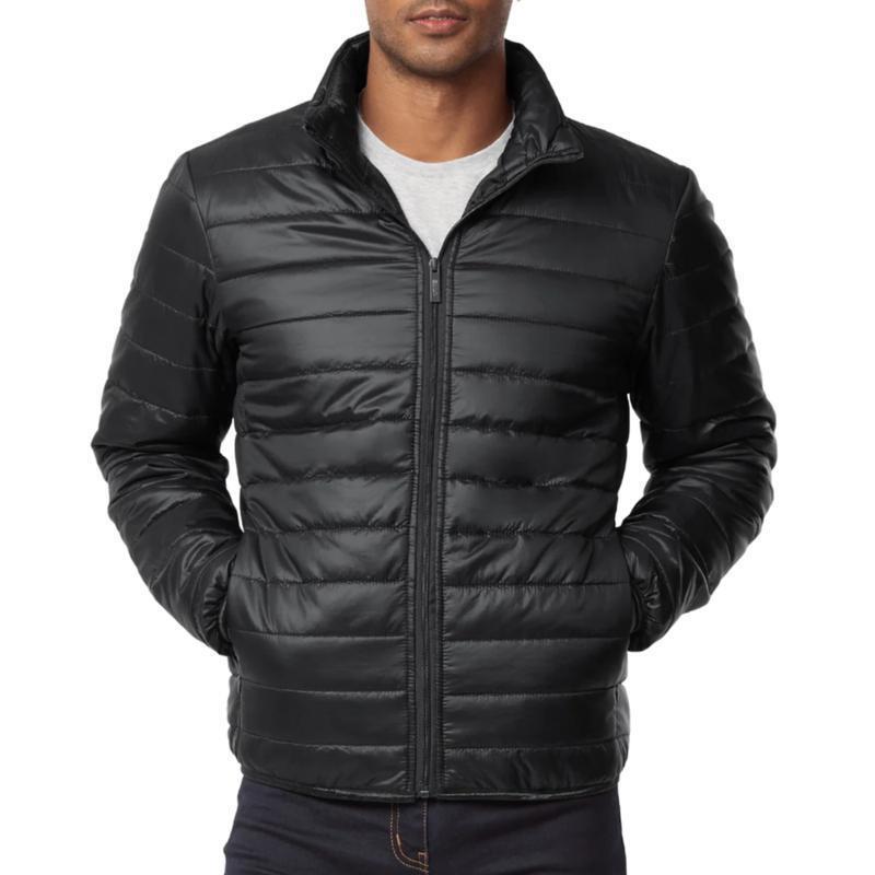 Foreign Trade Dropshipping Cross-Border Jackets Coats Men's down Jacket with Zipper Pockets and Elastic Cuffs