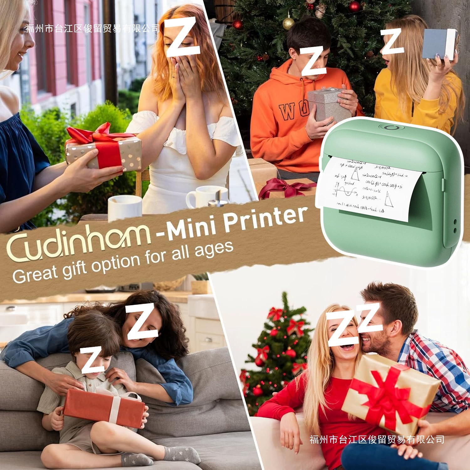 (Cross-border trading), handheld small pocket printer, bluetooth
