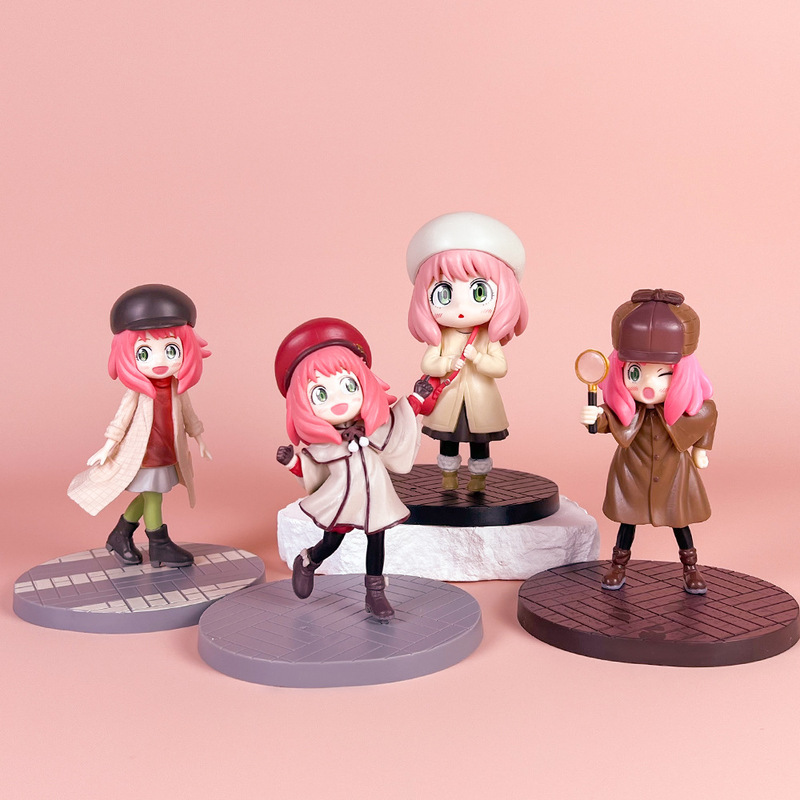 Spy play house aniya theater version fujie winter clothing hand-held animation ornaments tide play peripheral decoration ornaments batch