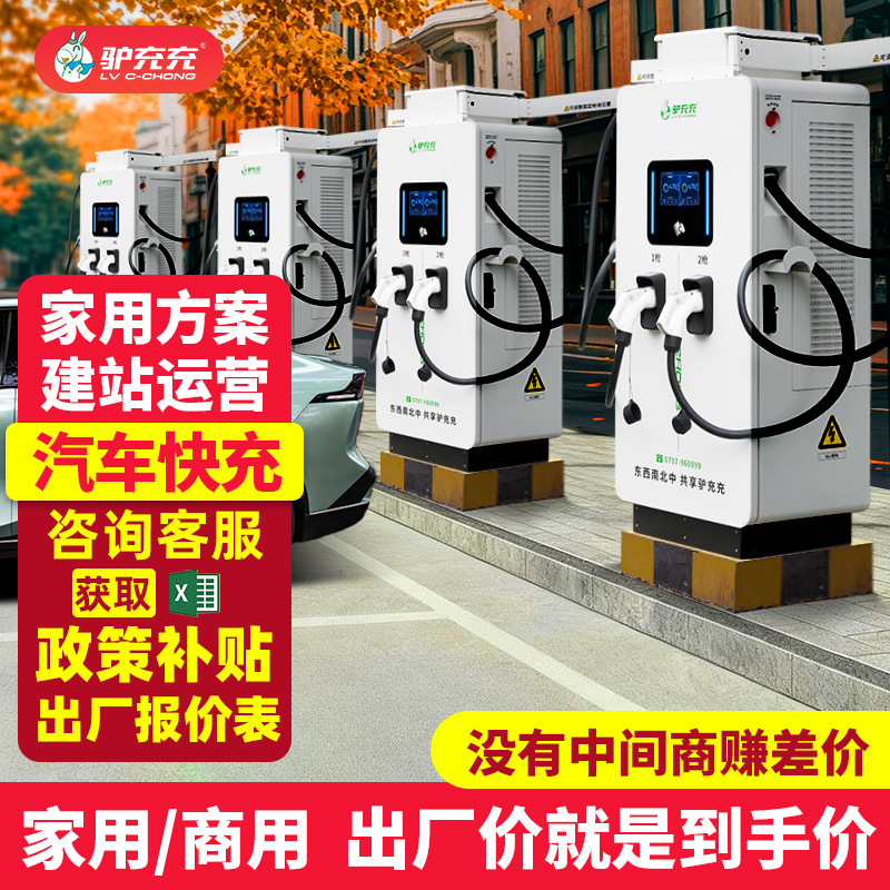 直流双枪充电桩380V商用运营新能源电动汽车快速充电桩40kw充电站