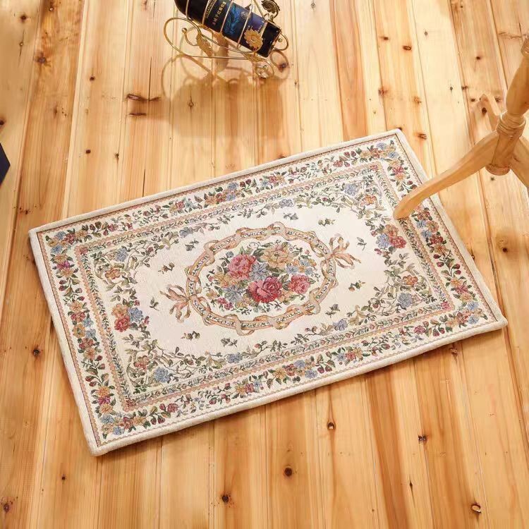 Retro Living Room European and American Country-Style Entrance Door Carpet Door Mat Bathroom Toilet Non-Slip and Stain-Resistant Foot Mat Retro Living Room European and American Country-Style Entrance Door Carpet Door Mat Bathroom Toilet Non-Slip and Stain-Resistant Foot Mat