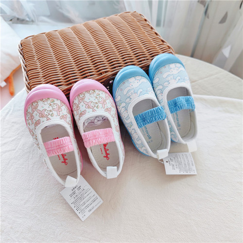 Export daily single autumn new children's student shoes baby soft-soled shoes one-foot elastic band children's shoes 1-6 years old
