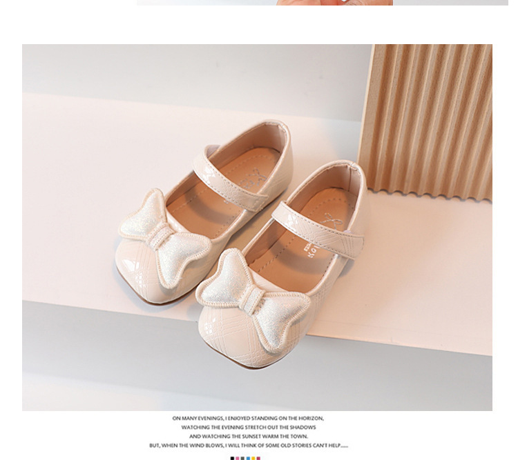 Girl's Basic Vintage Style Solid Color Bowknot Round Toe Flats display picture 2
