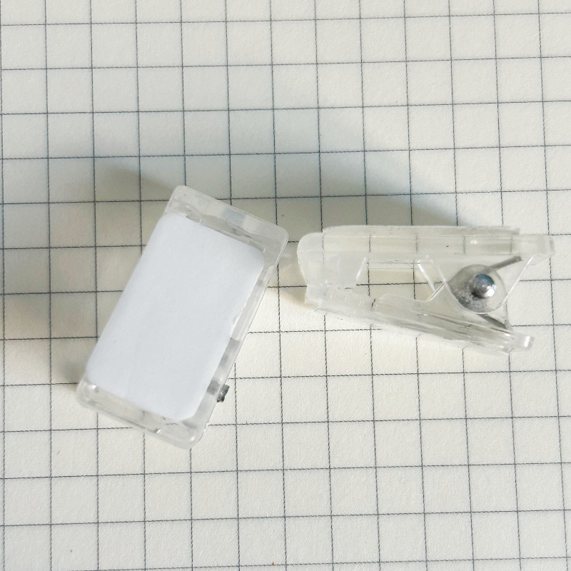 厳選されたプラスチック製の大きな透明 PP クリップ両面接着剤付き DIY ブッククリップノートクリップフォルダー学生収納クリップ|undefined