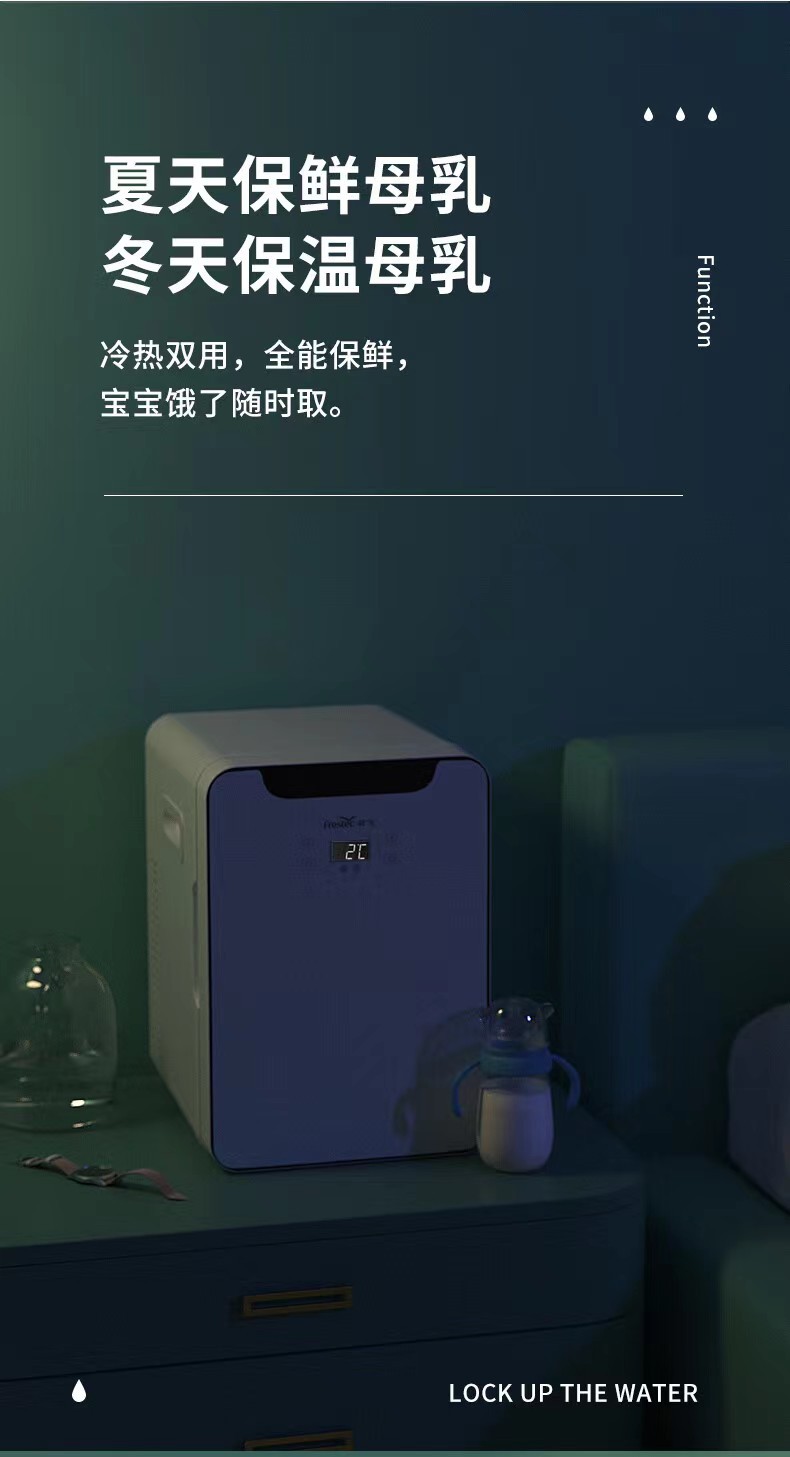 Xinfei Car Refrigerator 12L Office Dormitory Rental Car Home Dual-Use Small Refrigerator Beauty Breast Milk Heating and Cooling Box