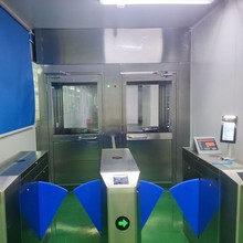 厂家直销桥式梯面圆角翼闸静脉识别双翼翼闸双机芯翼闸图片遥控器