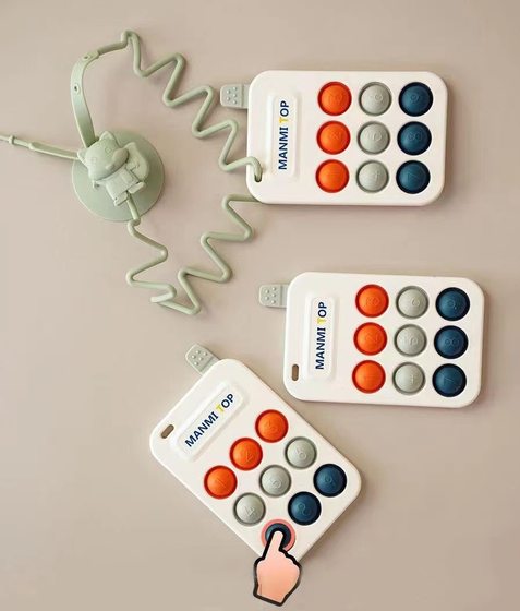 Mobile phone press music decompression artifact pinch music silicone toy baby concentration training finger press decompression