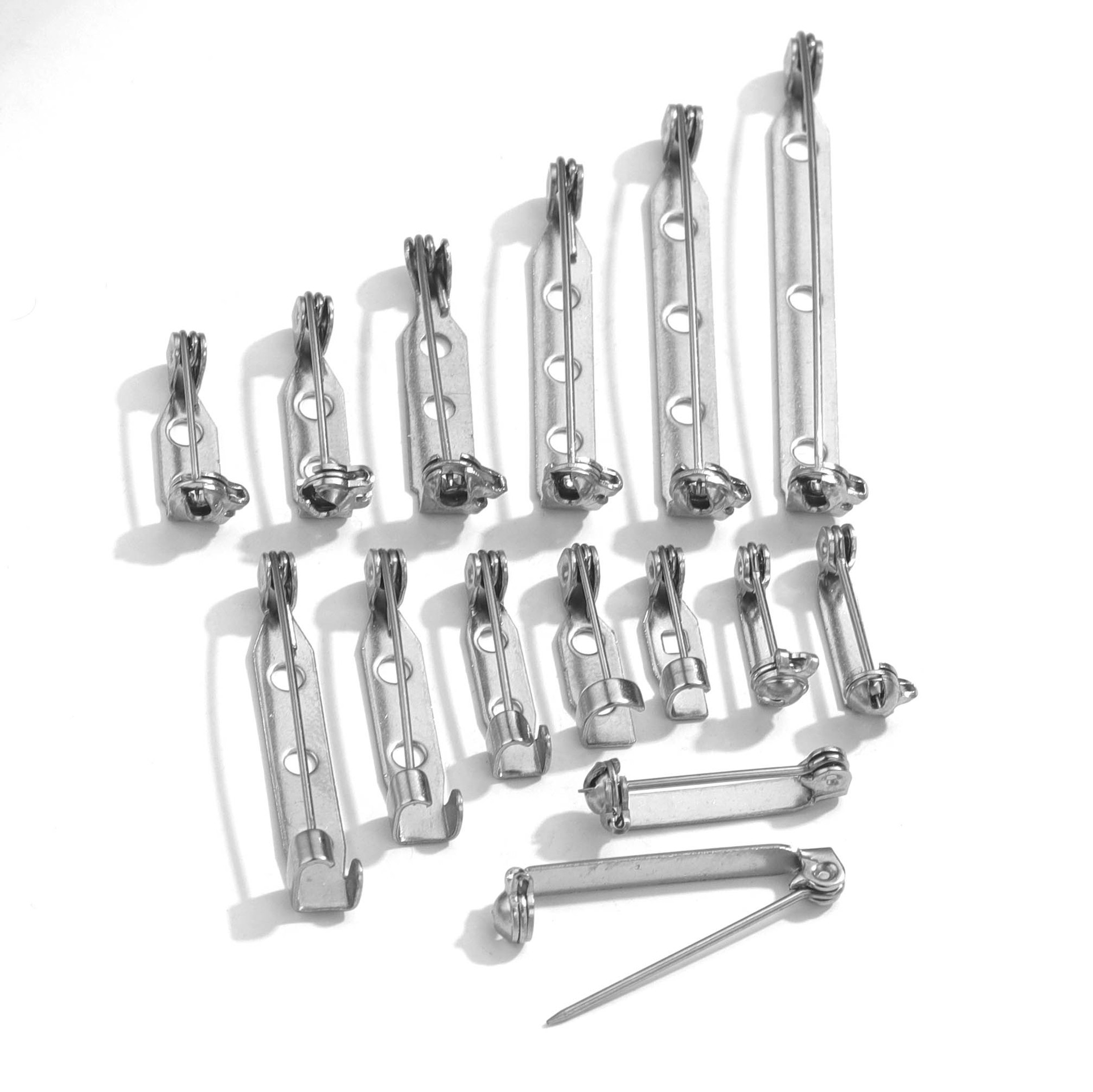 Broche de acero inoxidable con cerradura de seguridad impermeable hebilla de seguridad de acero de titanio pin hecho a mano accesorios de joyería DIY