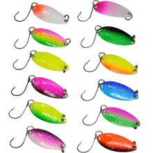 Metal Spoons Fishing Lures Leech Flutter Spoon Fresh Water Bass Swimbait Tackle Gear