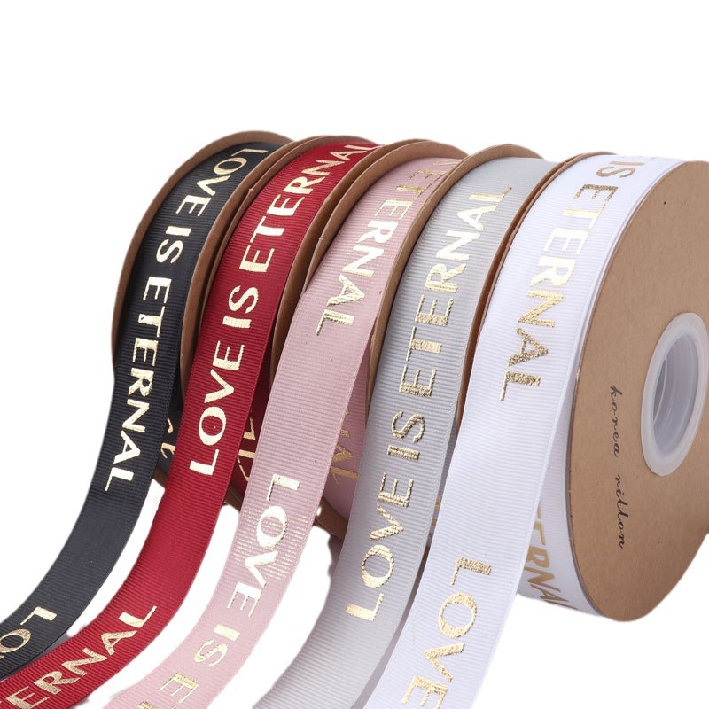 2,5 hilo dorado cinta inglés con flores material de embalaje de regalo DIY ramo cinta tienda de flores suministros al por mayor