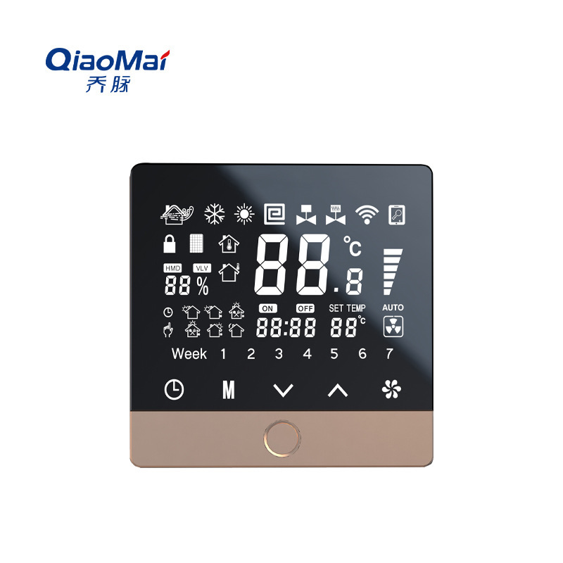 Comai KM-KT-C905 air conditioning thermostat 2 core wire control fresh air ventilation system LCD control switch panel Comai KM-KT-C905 air conditioning thermostat 2 core wire control fresh air ventilation system LCD control switch panel