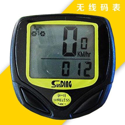顺东记速器 防水无线码表里程表 自行车码表 548C手动码表 骑行