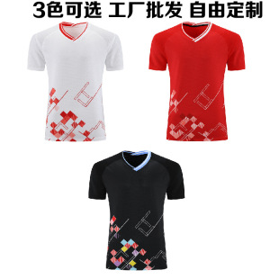 Wholesale Custom Group Mesh Quick-Dry Table Tennis Badminton Sport Mesh Training Competition Tops