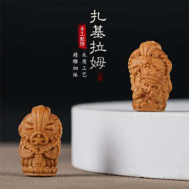 扎基拉姆天然老山檀香木DIY雕转运文玩创意佛珠手串配件散珠手链