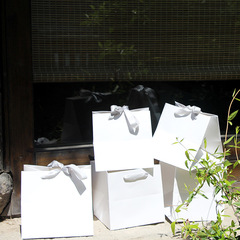 方形禮袋鮮花花束包裝紙質手提袋禮品袋花店節日禮盒袋熱賣特大