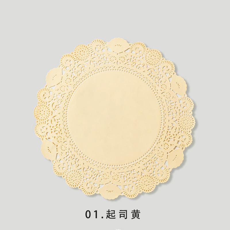 Qisejangwang Red Sea Salt Queso Ramo redondo cuadrado Papel de envolver Papel de encaje tridimensional Envoltura de encaje hueco Flor