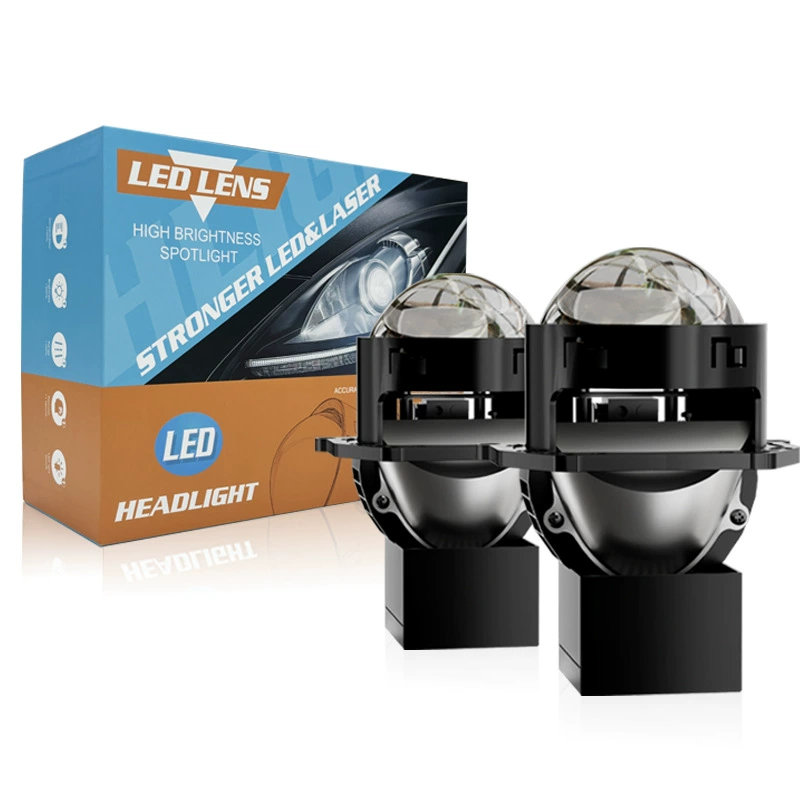 Трансграничные автомобильные светодиодные фары H8 высокая мощность дальний и ближний свет прожекторы двойной стакан линзы фар фар