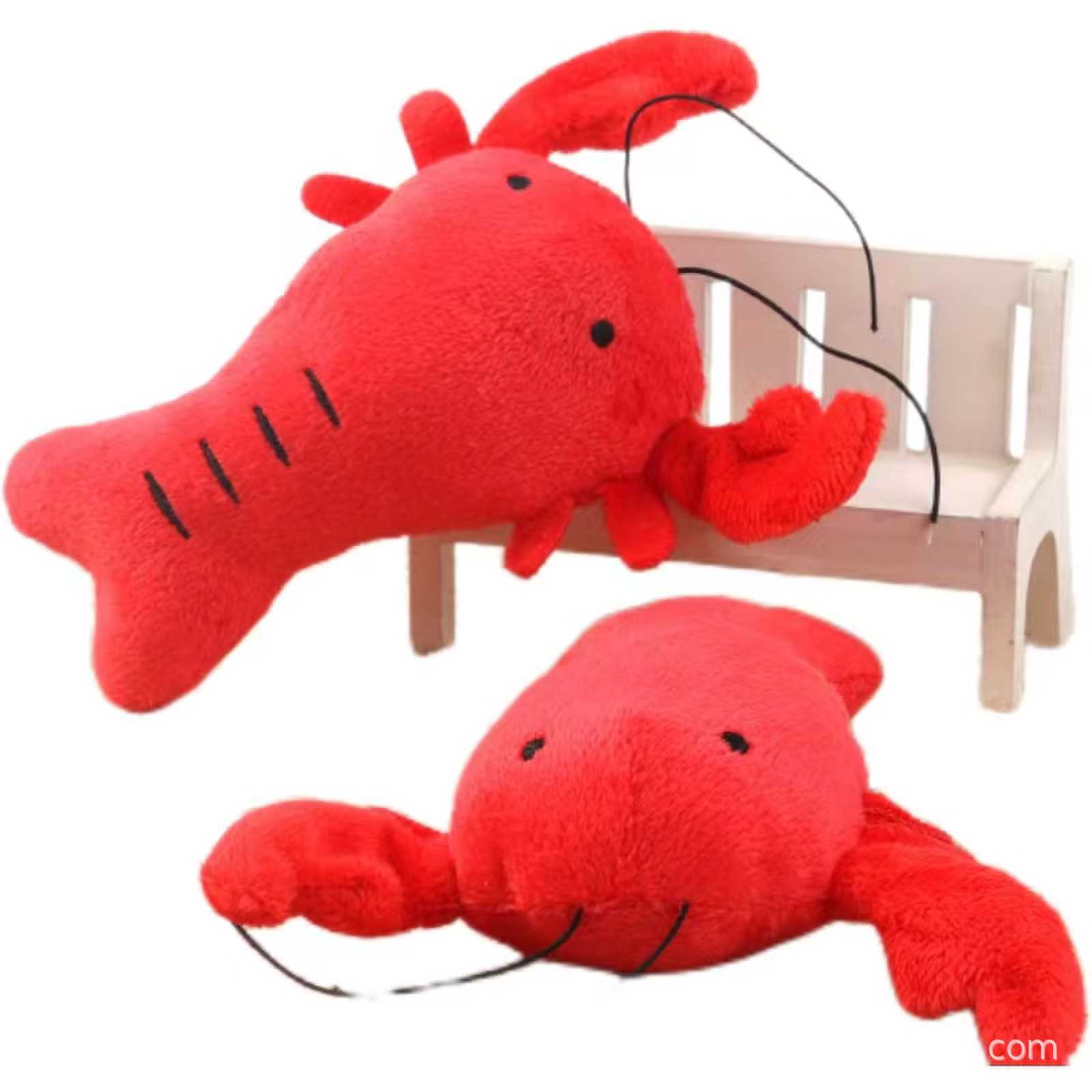 厂家直销宠物玩具批发毛绒小龙虾公仔内含BB叫益智磨牙洁齿狗用品