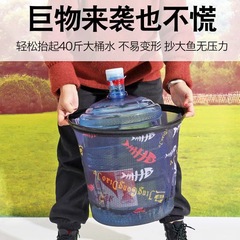 Wholesale aluminum alloy fishing net head with detachable zipper mesh cloth composite net pocket quick-drying anti-hook net head fishing net