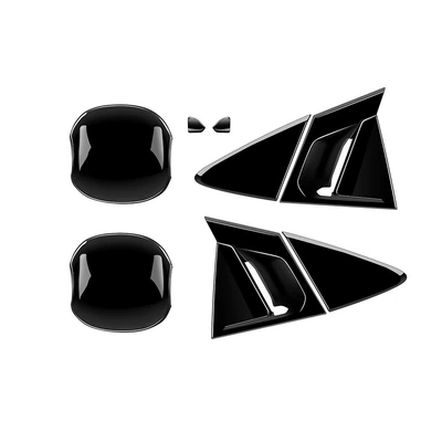 Other Automotive Exterior Supplies: 60 Door Handle Car - rear-door-handle-door-bowl-gloss-black