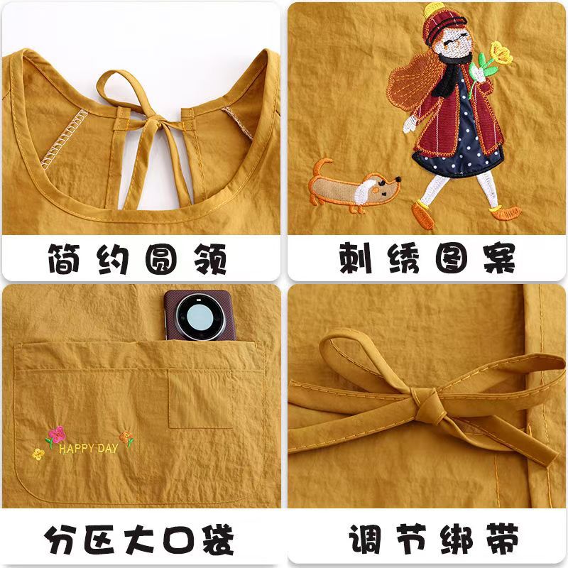 Foreign-style Anti-splashing Water Apron Kitchen Household Korean-style Wear-resistant Cooking Waist Women's Catering Special Anti-fouling Work Clothes