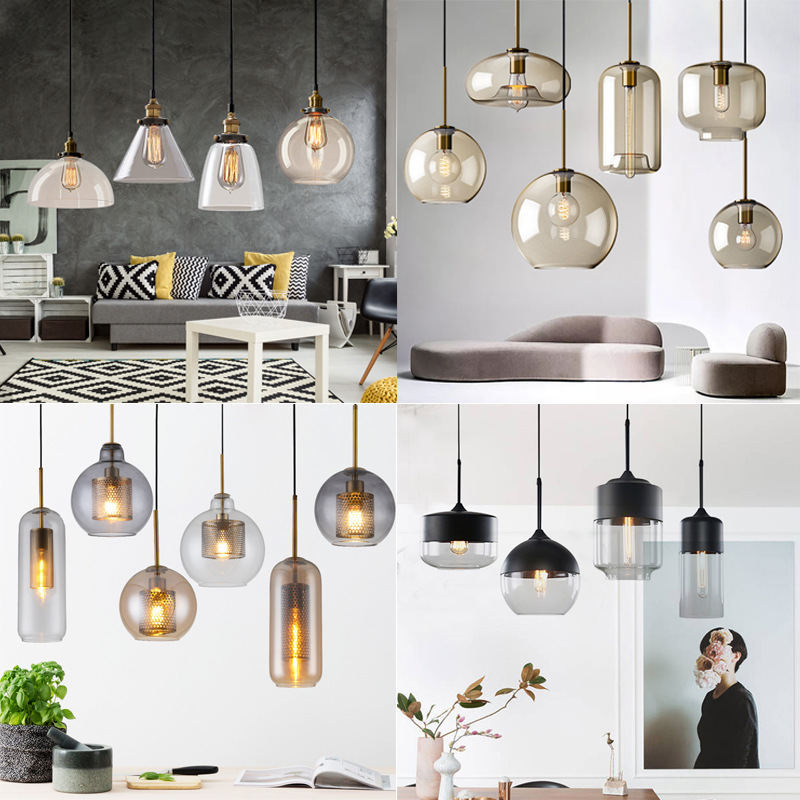 Nordic Restaurant Glass Chandelier Creative Dining Table Bar Milk Tea Cafe Commercial Lamps Home Living Room Bedroom Lamp Nordic Restaurant Glass Chandelier Creative Dining Table Bar Milk Tea Cafe Commercial Lamps Home Living Room Bedroom Lamp