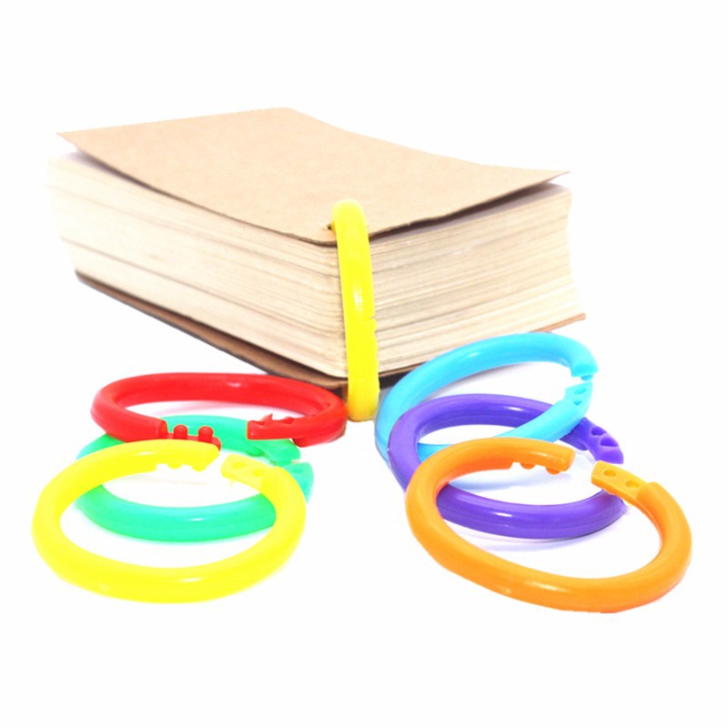 Fábrica directa doble hebilla vinculante transparente anillo de hojas sueltas hebilla anillo de libro de plástico mano cuenta tarjeta anillo de hojas sueltas libro