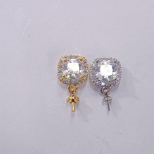 DIY Accessories Electroplated 18K Pendant Handmade DIY Accessories Holder Round Pendant Pendant 8-13 Pearl Empty Holder