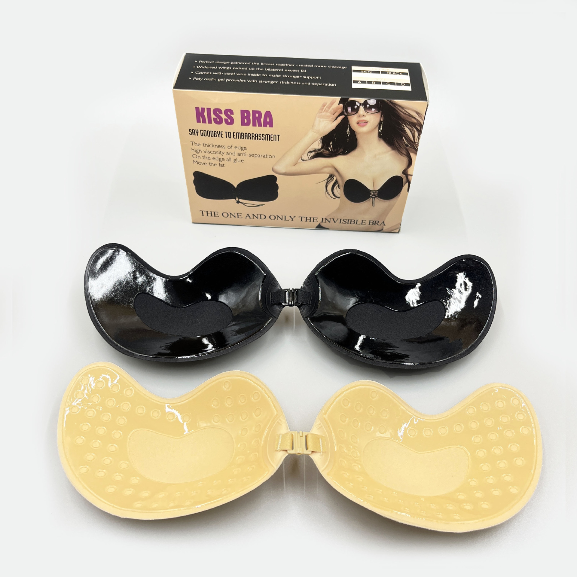 Mango bra silicone wire-free invisible underwear strapless breast patch plus thin wedding dress push-up breast patch wholesale