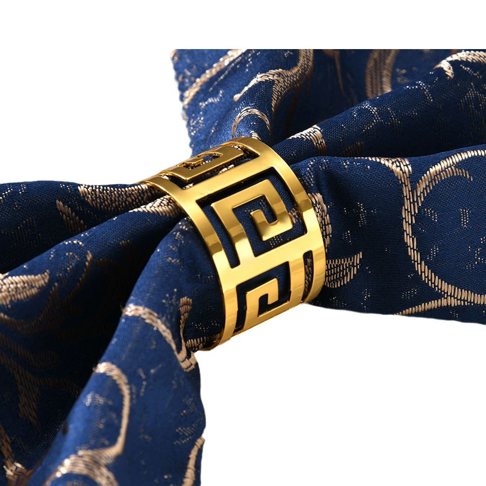 Napkin Ring, metal electroplated decorative, 4.3×4.3×3 cm, gold/silver/rose-gold options