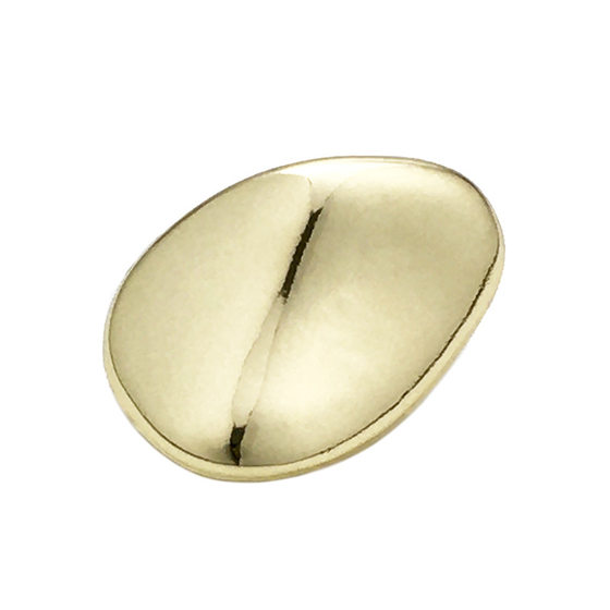Metal Oval Curved Button Shaped Button Coat Women's Coat Denim Coat Button Decoration Accessories