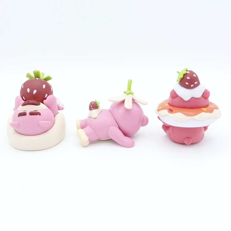 6 клубничных фартил bear игрушка, bear animal movies LOTSO, офисная кукла, гача украшения