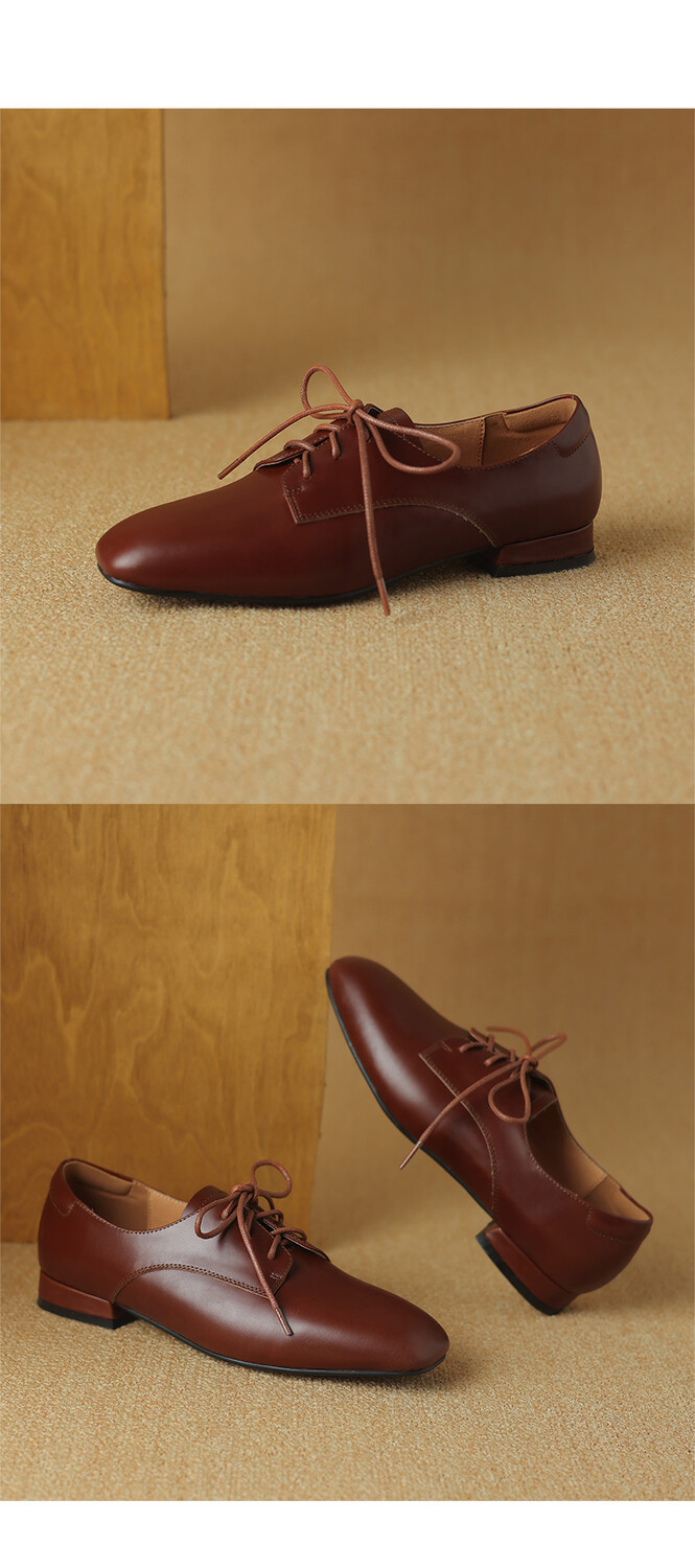 CHIKO Jesenia Square Toe Block Heels Oxfords Shoes