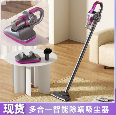 Cross-border large suction bed UV sterilization carpet mite remover wholesale wireless all-in-one smart vacuum cleaner