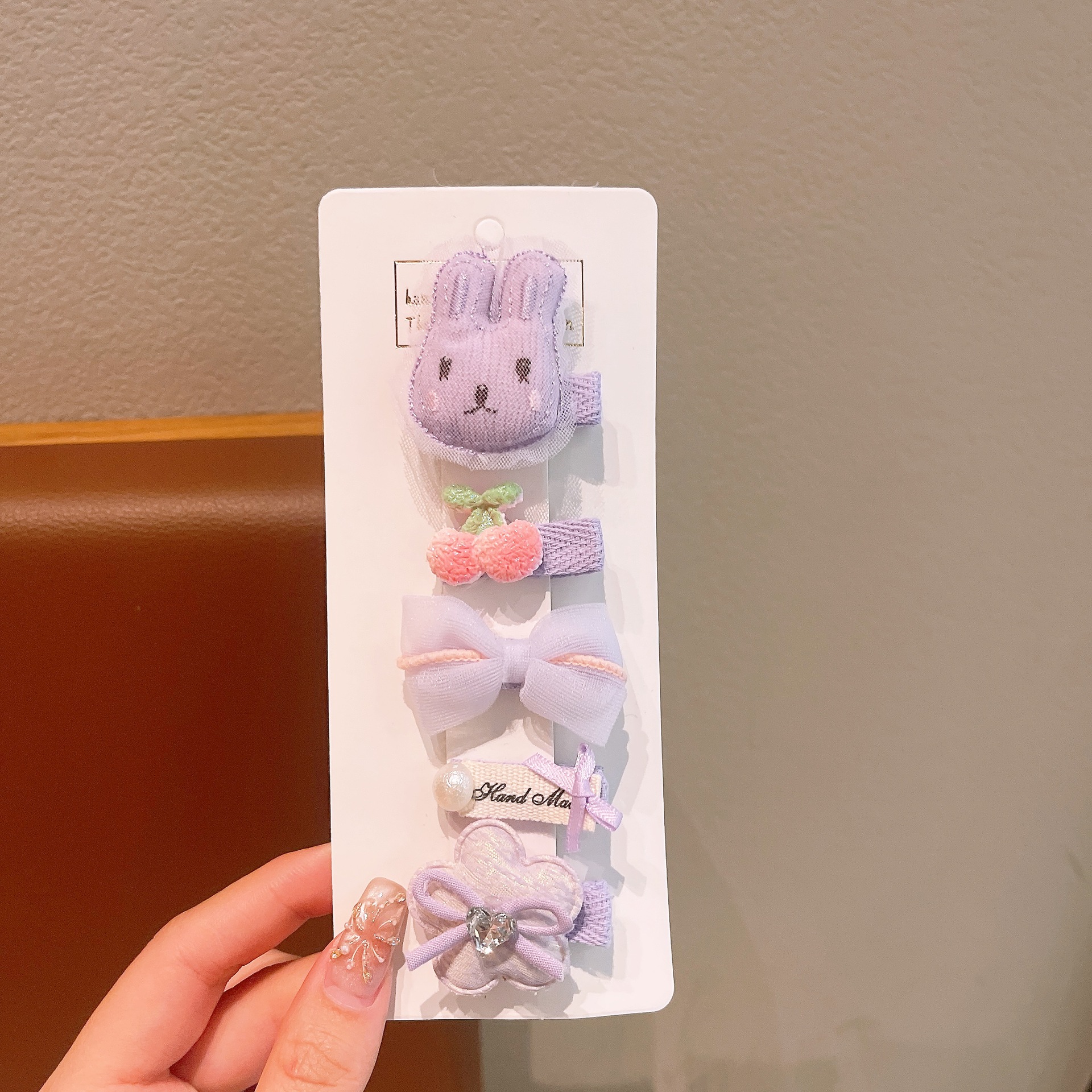 Clip de cabello de malla de encaje para niños estrella nebulosa accesorios para el cabello de bebé tela tarjeta de cabello de dibujos animados para niñas