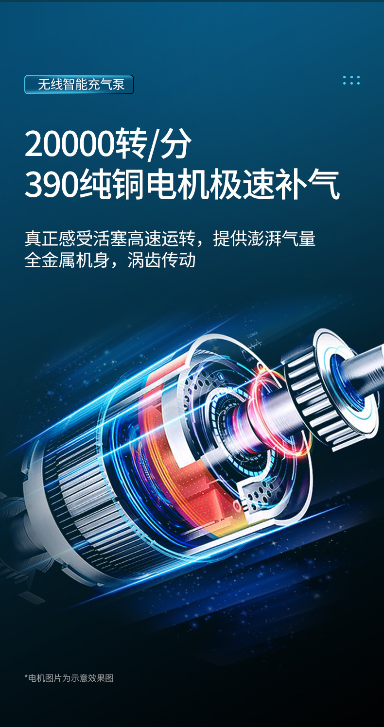 车载充气泵无线