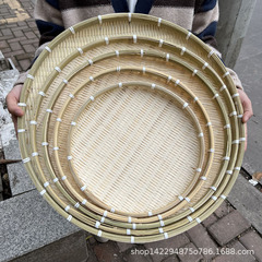 竹編み箕竹ふるい家庭用干し箕米ふるい大竹絵具装飾ホテル果物茶点竹皿