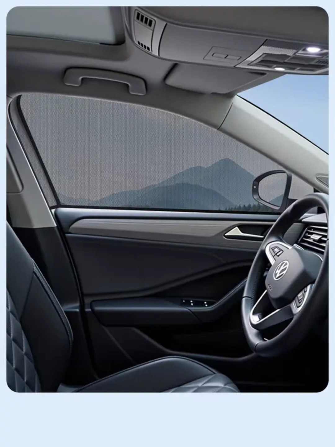 Anti-mosquito and insect screen mesh for car sunshade, sunscreen, temperature reduction, protection of car privacy, anti-catkin, anti-dust screen mesh