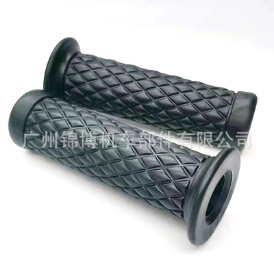 Motorcycle Handlebar Glue Cnc Modified Handlebar Cover Retro Original Grip 22mm Universal Handle Cross-Border Factory Direct Supply (Motorcycle Handle Cover) - black-22mm