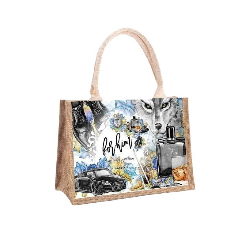 Luna llena, regalo de mano, banquete de bebés, regalo de aniversario, banquete de 100 días, niños, princesas, conduciendo a la casa, bolsa de lino.