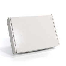 光胶白色牛皮色飞机盒服装包装三层快递电商运输纸盒源头工厂外贸