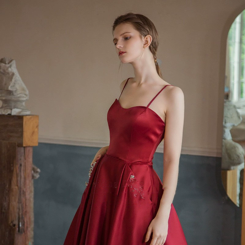 Трубчатая верхняя бандана, элитное красное длинное вечернее платье, утягивающий эффект