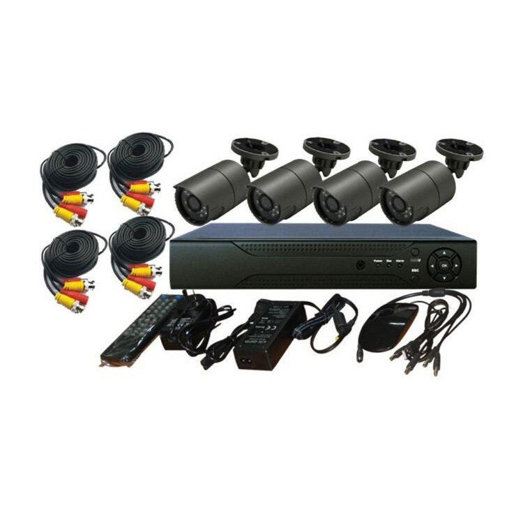 Coaxial HD CCTV Kit CVI 2 megapíxeles Equipo de monitoreo de 4 vías 4CH CVI KIT