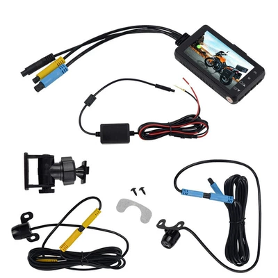 Motorcycle driving recorder — HD video locomotive - exclusively-for-cross-border-foreign-trade-no-memory-card-item-weight-and-size-see-details-b4-host-round-lens-round-lens