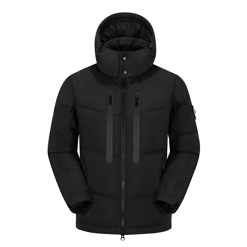 Fabricante de chaquetas de plumón ropa deportiva de esquí y montañismo para hombres y mujeres chaqueta de plumón de pato blanco 90 chaqueta de plumón contra el frío invierno personalizada